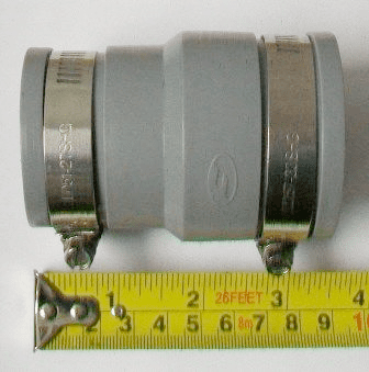 Rubber Waste Pipe Connector 32mm-40mm x 40mm-50mm
