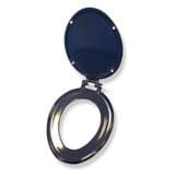 Saxon Blue Toilet Seat & Lid - Stainless Steel Hinges - 02002034