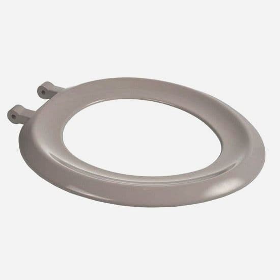 Saxon Grey Toilet Seat Only Stainless Steel Hinges STGRRING