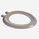 Saxon Grey Toilet Seat Only - Stainless Steel Hinges STGRRING - 02000022