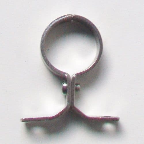School Board Chrome Brass 28mm Pipe Clip - 07001564