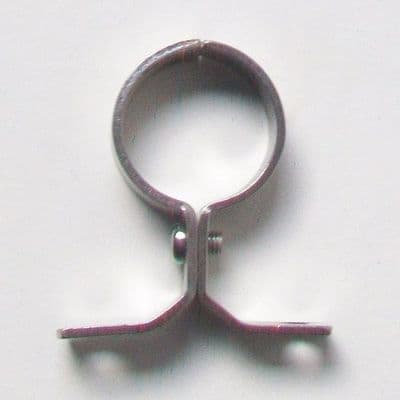 School Board Chrome Brass 28mm Pipe Clip - 07001564