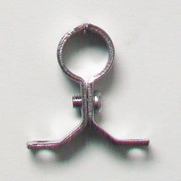 School Board Chrome Plated Brass 15mm Pipe Clip - 07001562