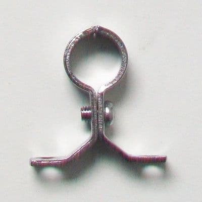 School Board Chrome Plated Brass 15mm Pipe Clip