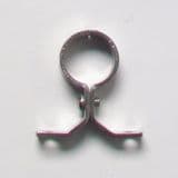 School Board Chrome Plated Brass 22mm Pipe Clip - 07001563