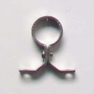 School Board Chrome Plated Brass 22mm Pipe Clip - 07001563