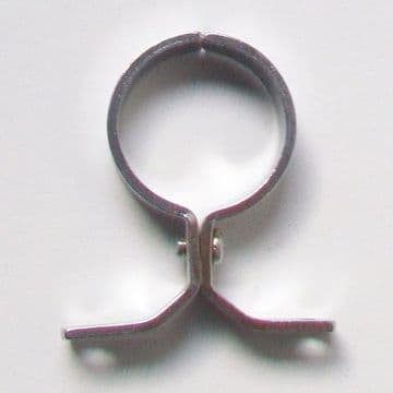 School Board Chrome Plated Brass 35mm Pipe Clip - 07001565