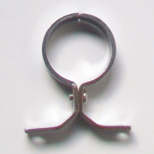 School Board Chrome Plated Brass 35mm Pipe Clip - 07001565