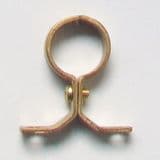 School Board Pipe Clip 22mm Brass - 07001530