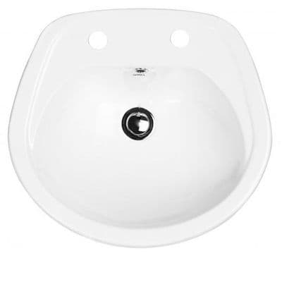Shires Carousel Fully Recessed 52cm x 43cm 2TH Basin - 05041600 ...