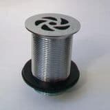 Shower Tray Waste Long Thread - Chrome Metal - 74000430