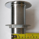 Shower Waste Chrome Wide Flange Long Thread - 74000632