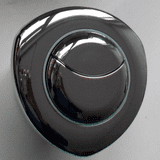 Siamp Large 75mm Pneumatic Dual Flush Push Button - 08000980