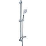 Silver Fully Adjustable Shower Riser Kit Chrome - 50000025