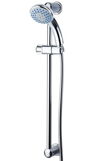 Simple Jet 3 Function Shower Rail Riser Kit Chrome - 50801020