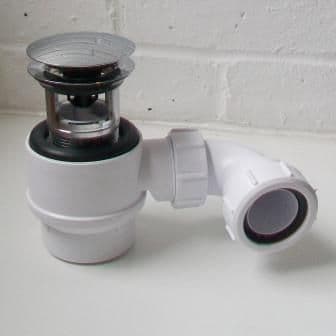 Slotted 70mm Domed Clicker Bath Waste and Trap - 42003197