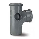 Soil Pipe 3 in / 82mm Single Branch Tee - Grey - 46AST301