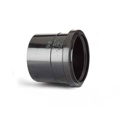 Soil Pipe 3 inch / 82mm Single Socket Coupling - Black - 43ASH043