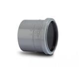 Soil Pipe 3 inch / 82mm Single Socket Coupling - Grey - 46ASH043