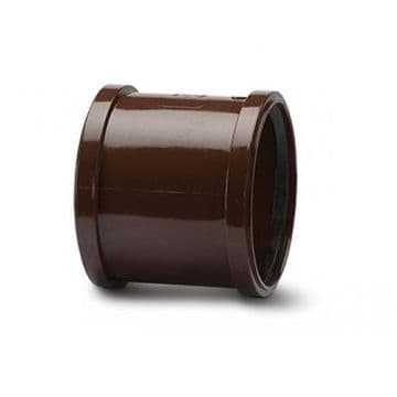 Soil Pipe 4 inch / 110mm Ring Seal Coupling - Brown - 44BSH044
