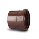 Soil Pipe 4 inch / 110mm Single Socket Coupling - Brown - 44BSH043