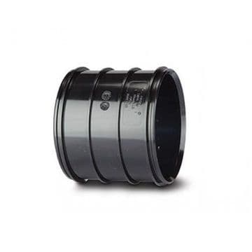 Soil Pipe 4 inch / 110mm Solvent Weld Coupling - Black - 43BSWH16