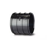 Soil Pipe 4 inch / 110mm Solvent Weld Coupling - Black - 43BSWH16
