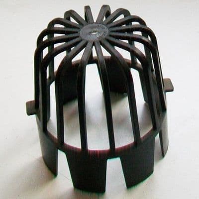 Soil Pipe 4in / 110mm Balloon Leaf Guard - Black - 54000430