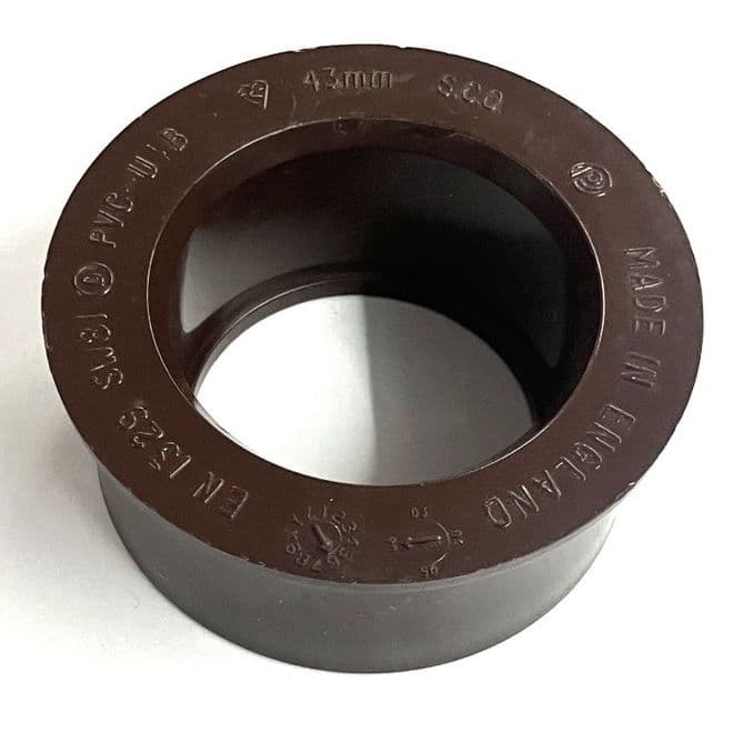 Solvent Weld Boss Adapter 40mm - 1.1/2 - Brown - 44SW2081