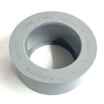 Solvent Weld Boss Adapter 40mm - 1.1/2 - Grey - 46BSW081