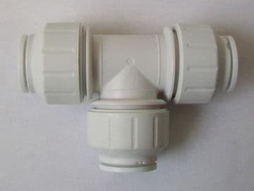 Speedfit Push Fit 15mm Pipe Equal Tee Piece - 21000116