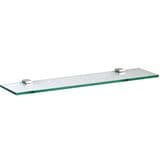 SQ Chrome / Glass Bathroom Shelf - 01000080