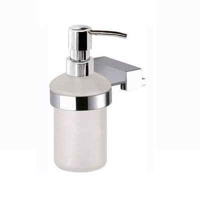 SQ Chrome / White Soap Dispenser - 01000072