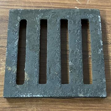 Square Coated Iron Bar Gully Grid 4 inch - 102mm - 45000123