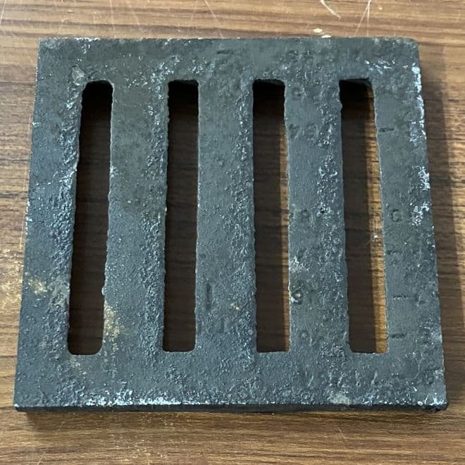 Square Coated Iron Bar Gully Grid 4 inch - 102mm - 45000123