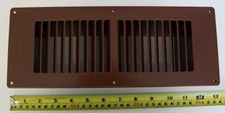 Stadium Brown Steel Fuel Effect Gas Fire Floor Vent - 70000730