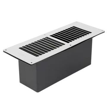 Stadium Chrome Fuel Effect Gas Fire Floor Vent BM435/C - 70000731