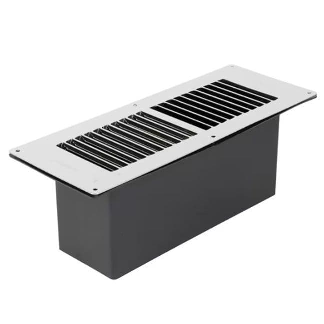 Stadium Chrome Fuel Effect Gas Fire Floor Vent BM435/C - 70000731