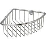 Stainless Single Corner Bathroom / Shower Wire Basket - 50103334
