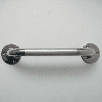 Stainless Steel Gripped / Ribbed Grab Rail Bar 600mm x 25mm - 01000046