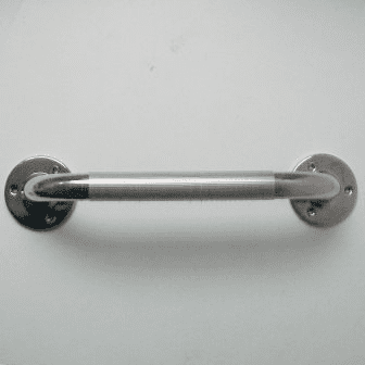 Stainless Steel Ribbed Support Grab Rail 450mm x 25mm