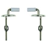 Stainless Steel Top Fix L Shape Toilet Seat Hinges 03065755