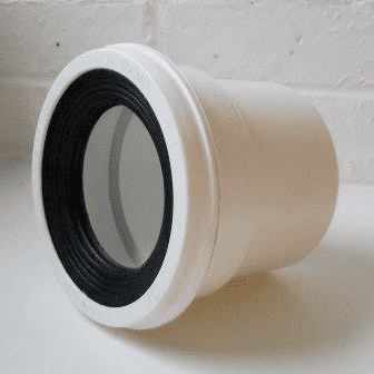 Straight Pan Connector with Solvent Weld Spigot - 47DPV428