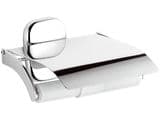 Suite Chrome Modern Toilet Roll Holder with Flap - 01000016