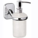 Suite Wall Mounted Chrome / White Soap Dispenser - 01000013