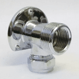 Surface Mounted Shower Mixer Chrome Backplate Elbow - 25581534