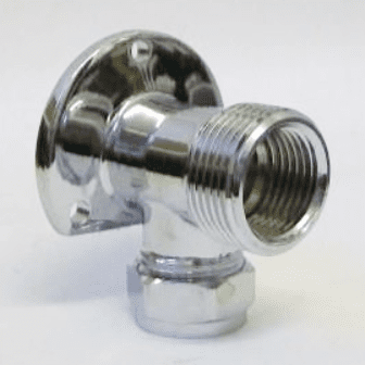 Surface Mounted Shower Mixer Chrome Backplate Elbow - 25581534