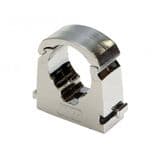 Talon Chrome Plastic 15mm Hinged Pipe Clip - Pack of 5 - 30000205