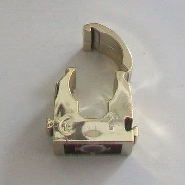 Talon Gold Effect Plastic 15mm Hinged Pipe Clip - Pack of 5 - 30000207