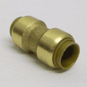 Tectite Brass 15mm Push Fit Straight Pipe Coupling - 27011500